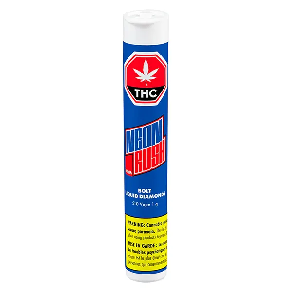 Image for Neon Rush Bolt Liquid Diamonds 510 Vape Cartridge, cannabis 510 cartridges by Versus