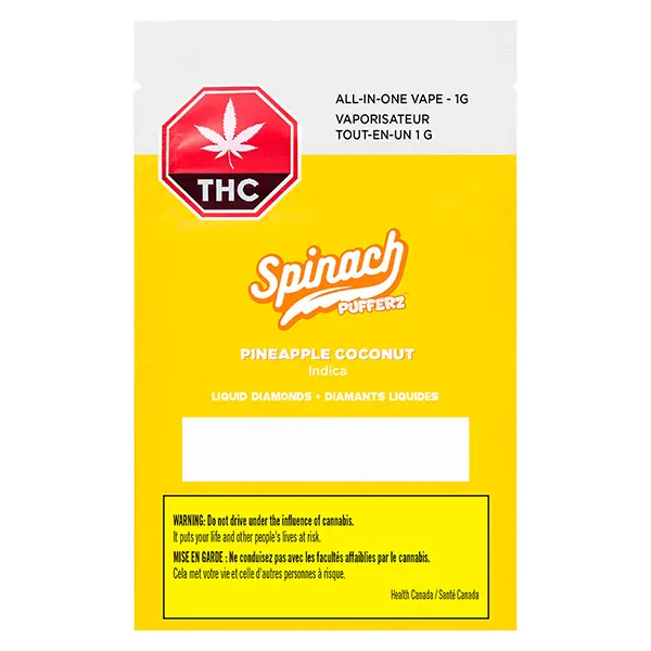 Image for Pufferz - Pineapple Coconut All-in-One Liquid Diamonds Vape, cannabis all products by Spinach
