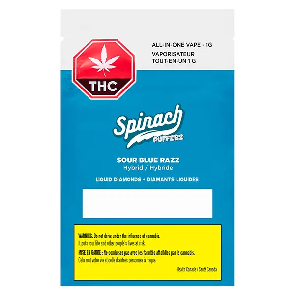 Image for Pufferz - Sour Blue Razz All-in-One Liquid Diamonds Vape, cannabis all products by Spinach