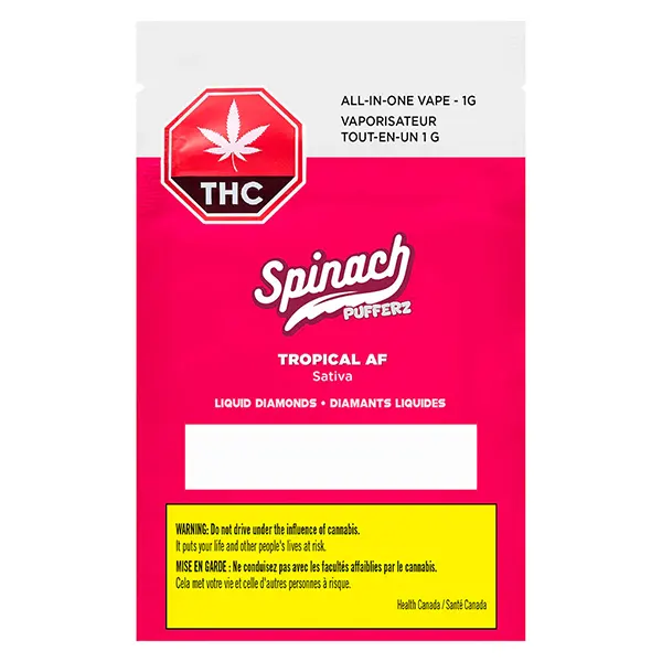Image for Pufferz - Tropical AF All-in-One Liquid Diamonds Vape, cannabis all products by Spinach