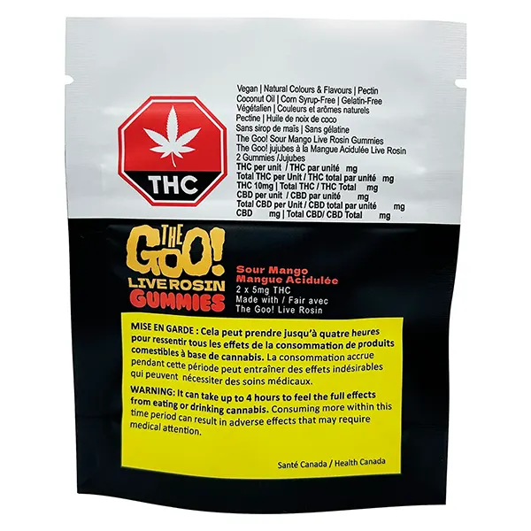 Sour Mango Live Rosin Gummies (Gummies) by The Goo!