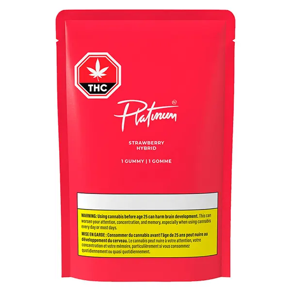 Image for Strawberry Hybrid Gummy, cannabis all products by Platinum