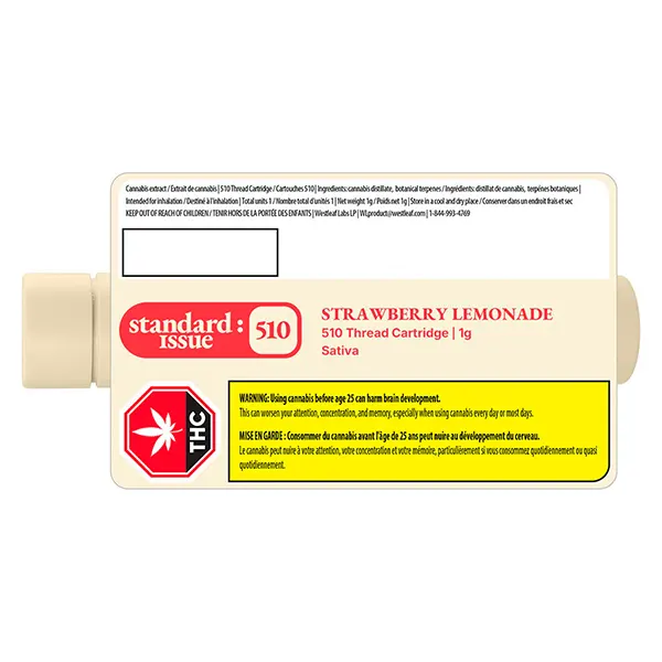 Strawberry Lemonade 510 Thread Vape Cartridge (510 Cartridges) by Standard Issue
