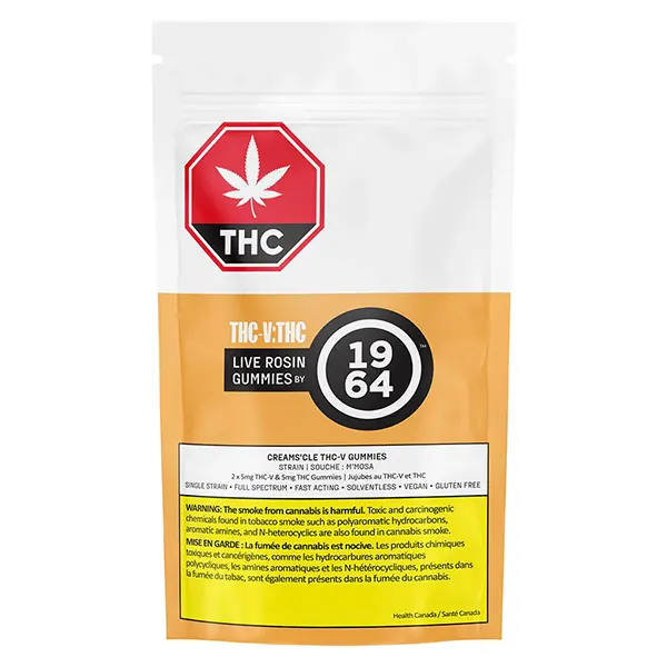 THC:THC-V Orange Creams'cle Live Rosin Gummies (Gummies) by 1964