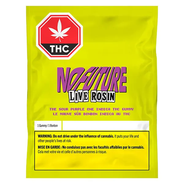 The Sour Purple One - Live Rosin Indica THC Gummy (Gummies) by No Future