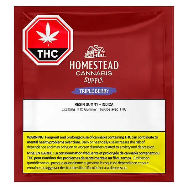 Image for Triple Berry Indica Resin Gummy, cannabis all products by Homestead