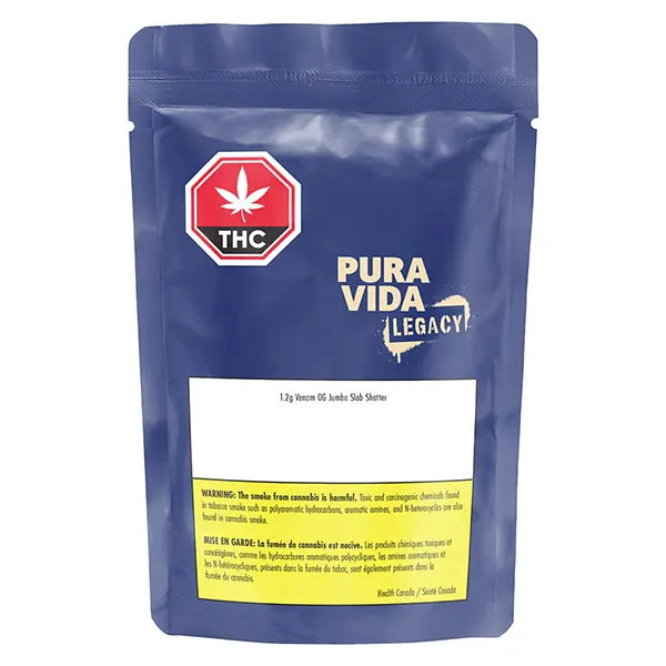 Venom OG Jumbo Slab Shatter (Shatter, Wax) by Pura Vida