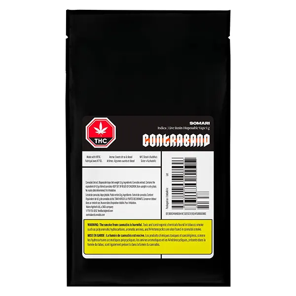 Somari Live Resin Disposable Vape (Disposable Vapes) by Contraband