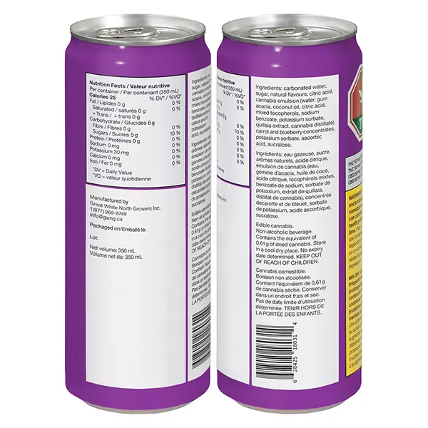 Grape Ginger Lime (Soft Drinks) by Green Monke