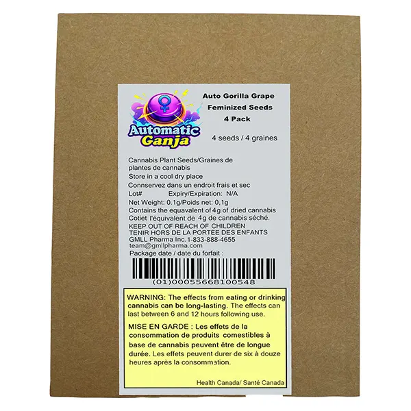 Auto Gorilla Grape Feminized Seeds (Seeds) by Automatic Ganja