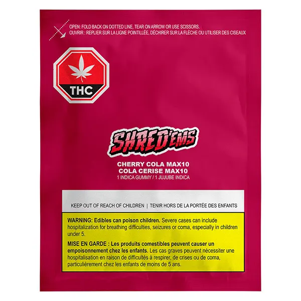 Cherry Cola Party Pack 100 THC Gummies (Gummies) by Shred'ems