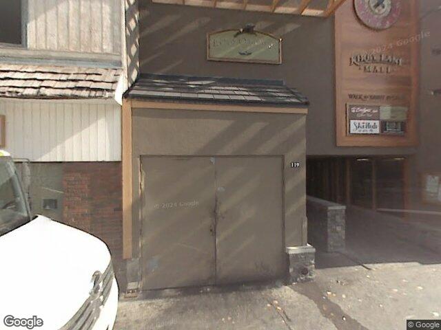 Street view for Banff Cannabis Inc., 119 Banff Ave., Unit 101B, Banff AB