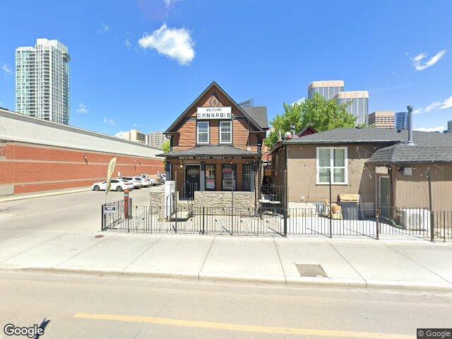 Street view for Beltline Cannabis Calgary, 806 12 Ave. SW, Calgary AB