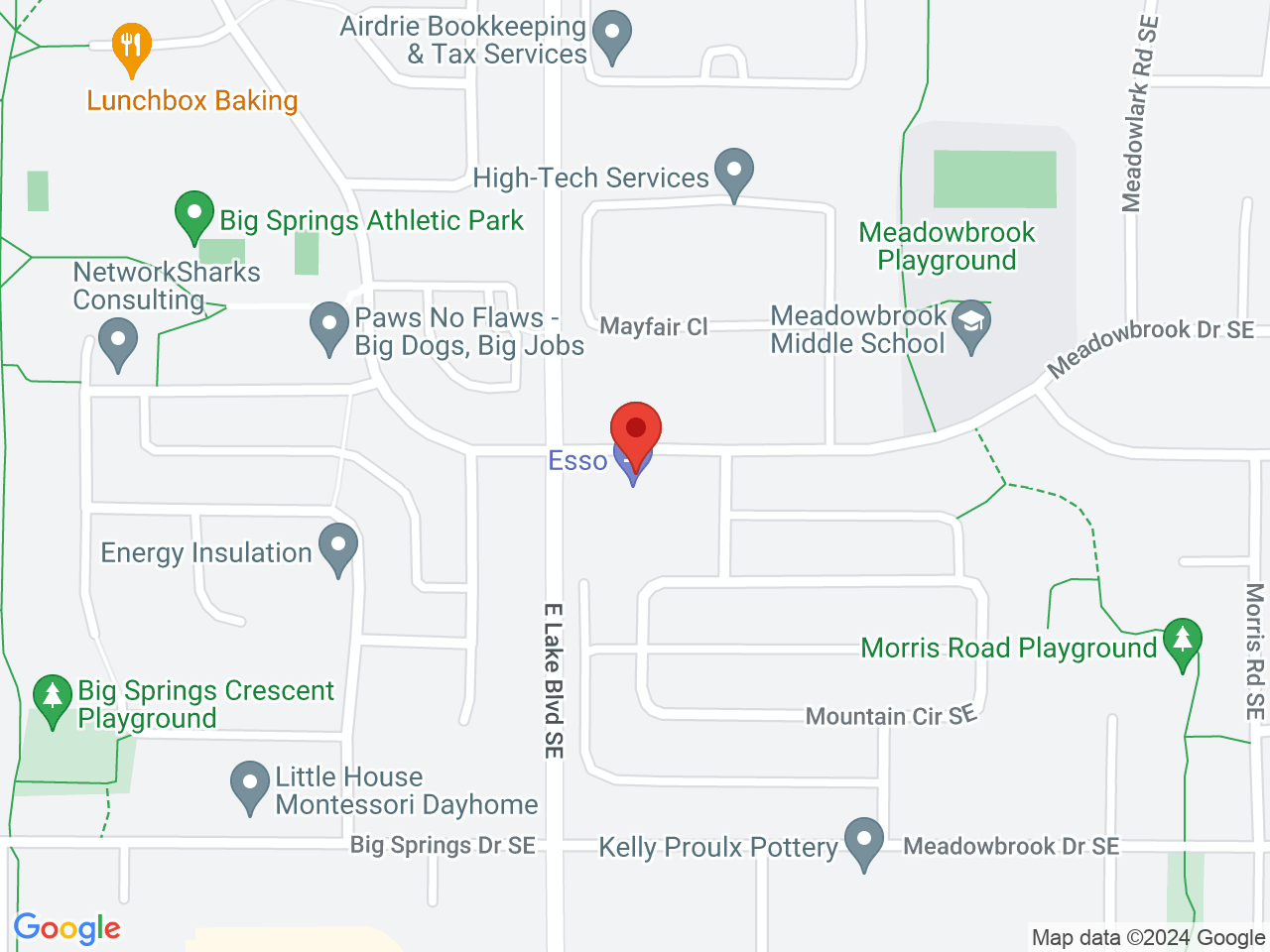 Street map for Best Buds Outlet, 4A-1861 Meadowbrook Dr. SE, Airdrie AB