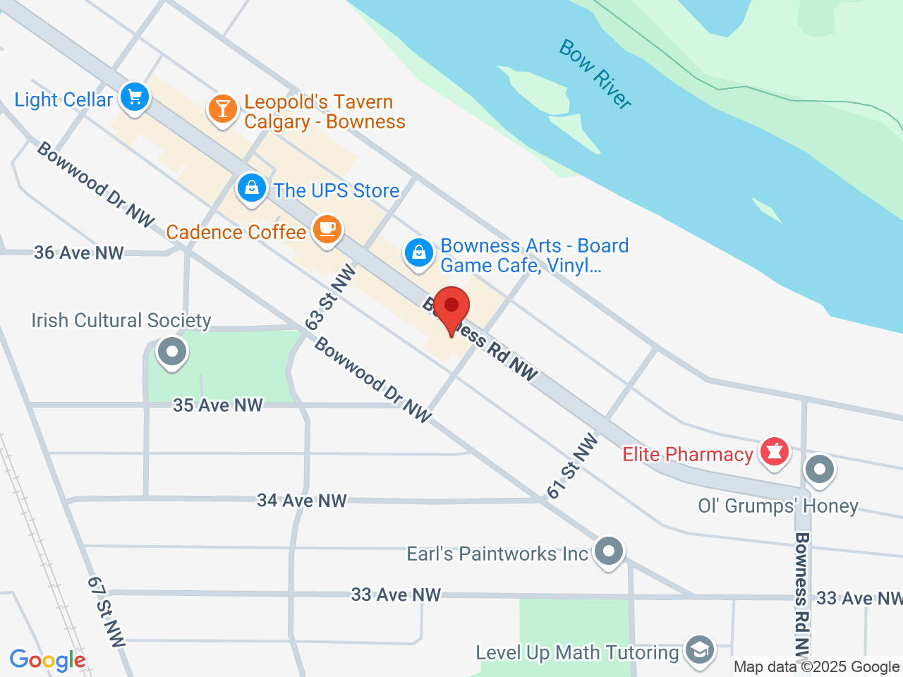 Street map for Bow Cannabis, 6305 Bowness Rd. NW, Calgary AB