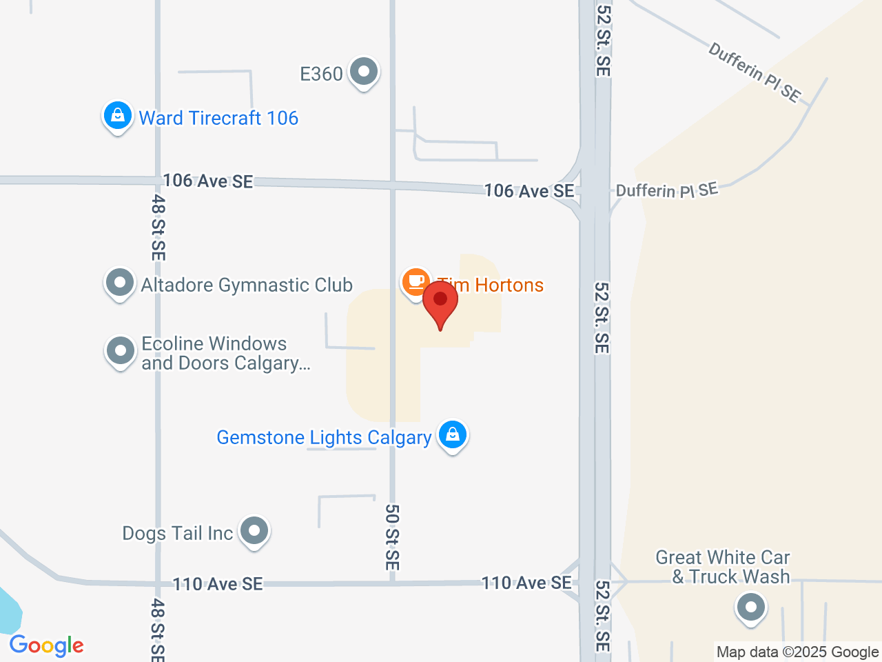 Street map for Canna Cabana Eastlake, 10822 50 St SE Bay 16, Calgary AB