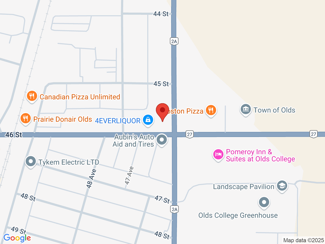 Street map for Canna Cabana Olds, 310-4602 46 St., Olds AB