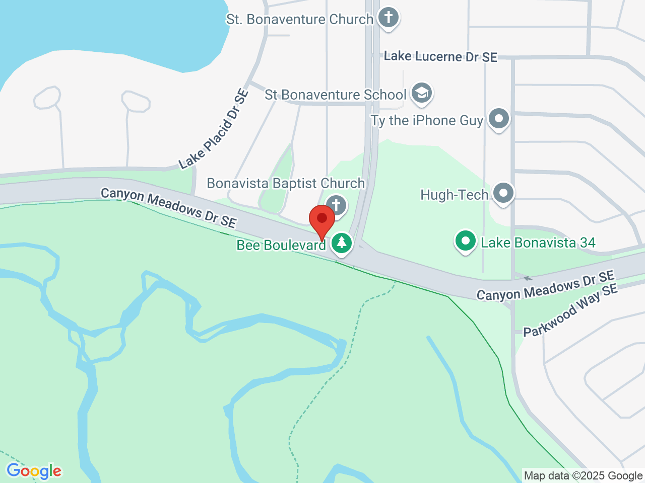 Street map for Canna Cabana Canyon Meadows, 1065 Canyon Meadows Dr. SE, Calgary AB