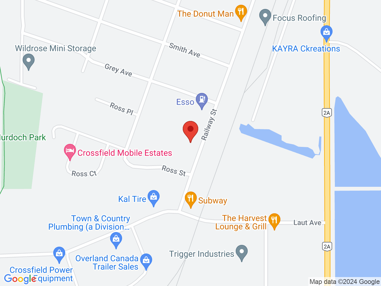 Street map for GoodVibes Cannabis, 900 Railway St., Crossfield AB