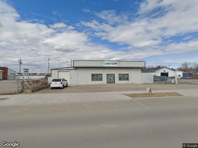 Street view for GoodVibes Cannabis, 900 Railway St., Crossfield AB