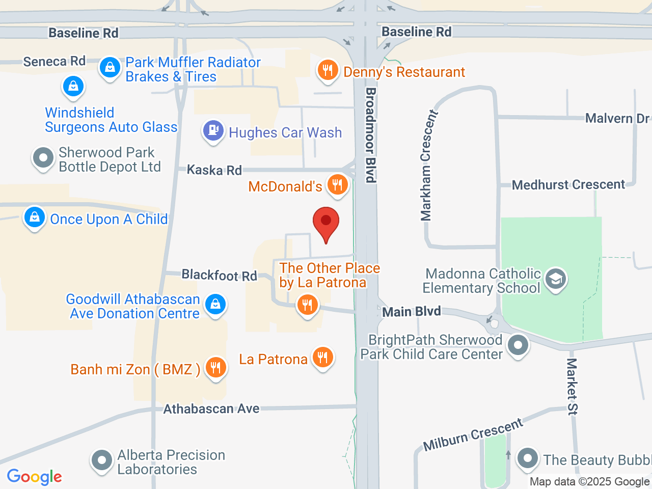 Street map for Cannabis Boutique Sherwood Park, 800 Broadmoor Blvd #820, Sherwood Park AB