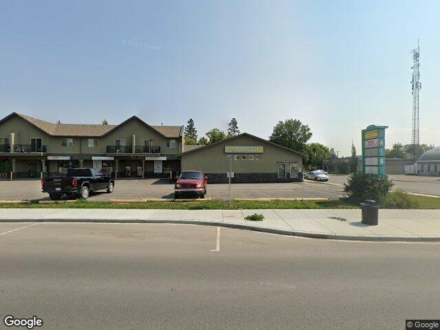 Street view for Choom Cannabis Co. High River, 101-416 Centre St. SE, High River AB