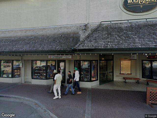 Street view for Fire & Flower Cannabis Co. Banff, 229 Bear St., Banff AB