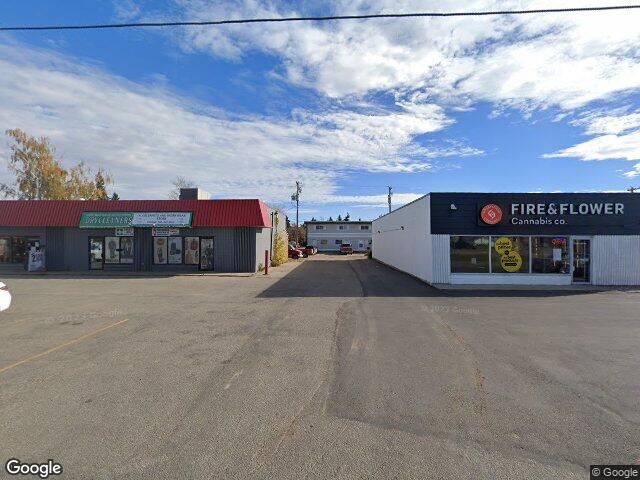 Street view for Fire & Flower Cannabis Co. Westlock, 10111 104 Ave., Westlock AB