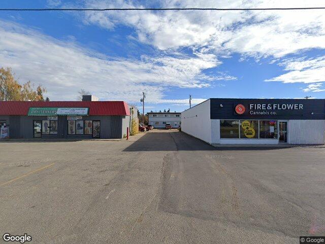 Street view for Fire & Flower Cannabis Co. Westlock, 10111 104 Ave., Westlock AB