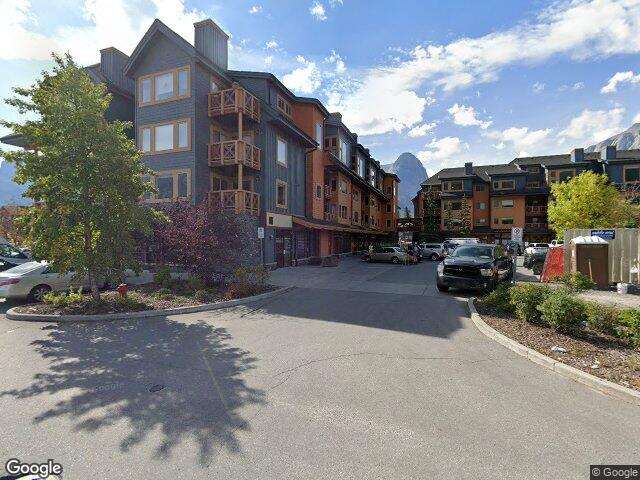 Street view for Fire & Flower Cannabis Co. Canmore, C108-1120 Railway Ave., Canmore AB