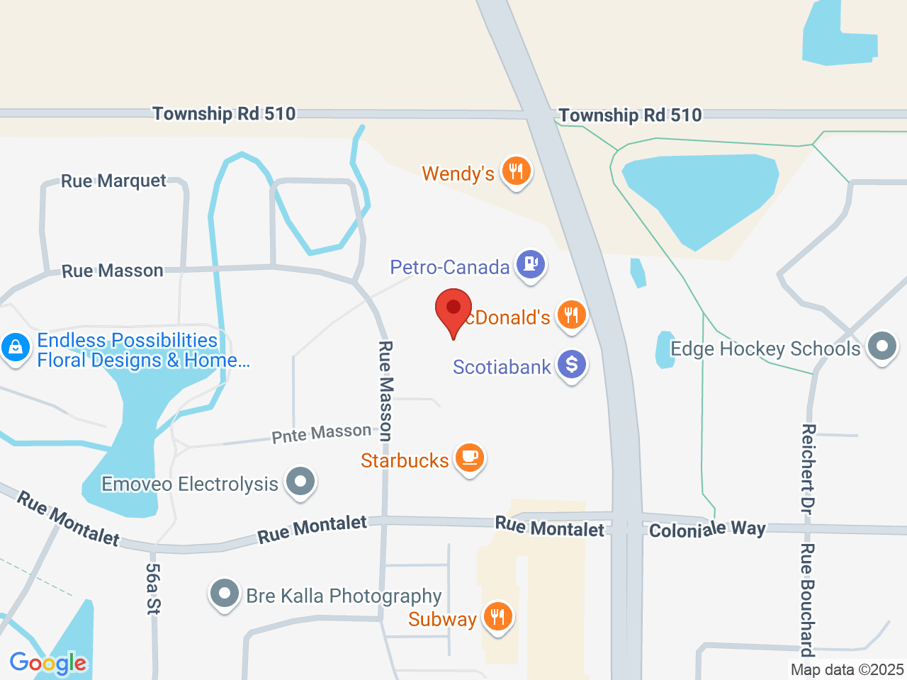 Street map for Fire & Flower Cannabis Co., 6410 50 St Unit 109, Beaumont AB