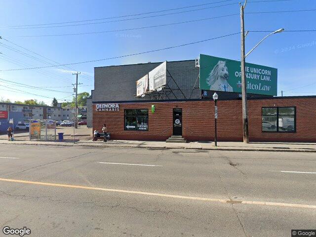 Street view for Glenora Cannabis, 12321 107 Ave. NW, Edmonton AB