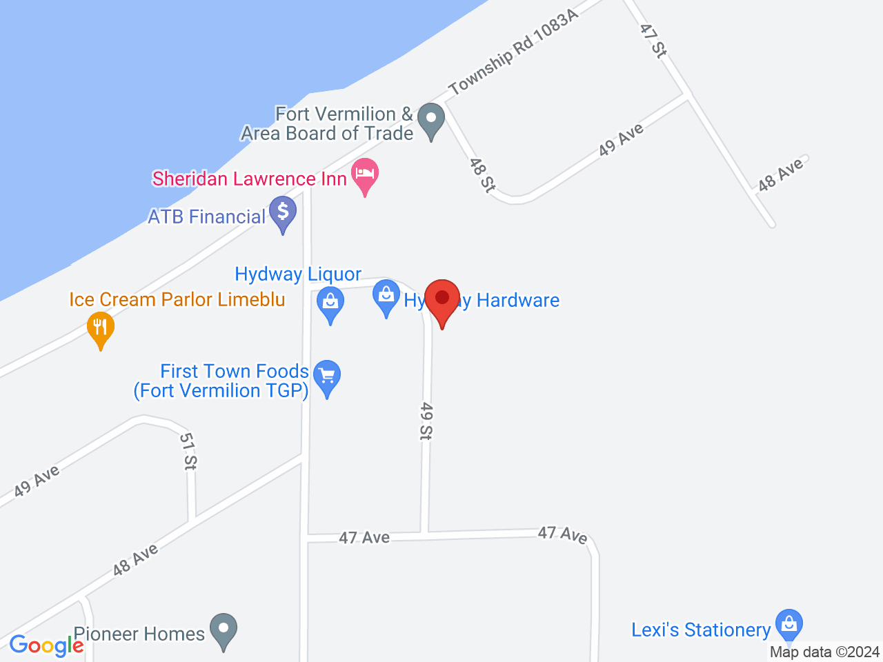 Street map for Grampa's Finest, 4803 49 St, Fort Vermilion AB