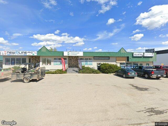 Street view for Greenhouse Cannabis, B-5027 45 St., Rocky Mountain House AB