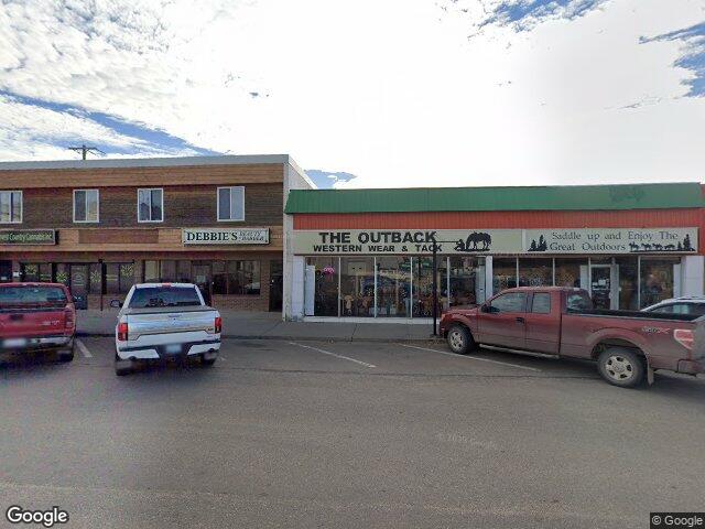 Street view for Harvest Country Cannabis Store, 3-9935 106 St., Westlock AB