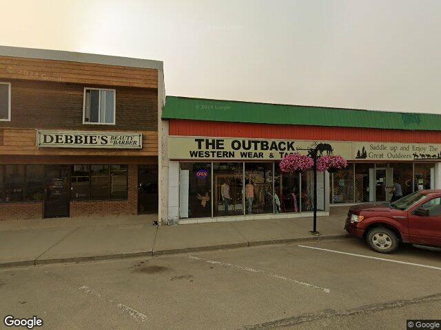 Street view for Harvest Country Cannabis Store, 3-9935 106 St., Westlock AB