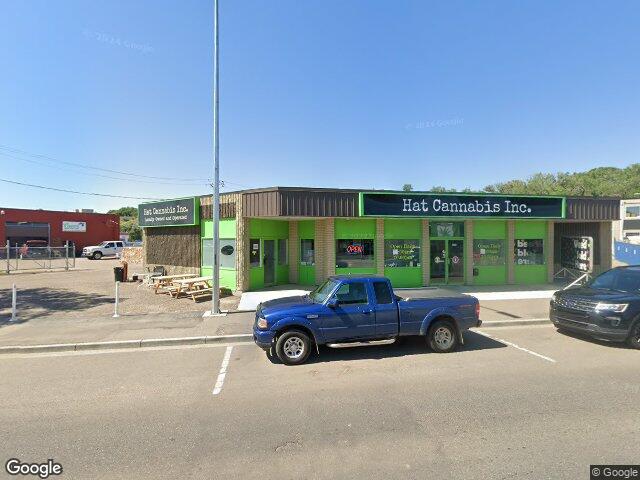 Street view for Hat Cannabis Inc., 646 South Railway St. SE, Medicine Hat AB