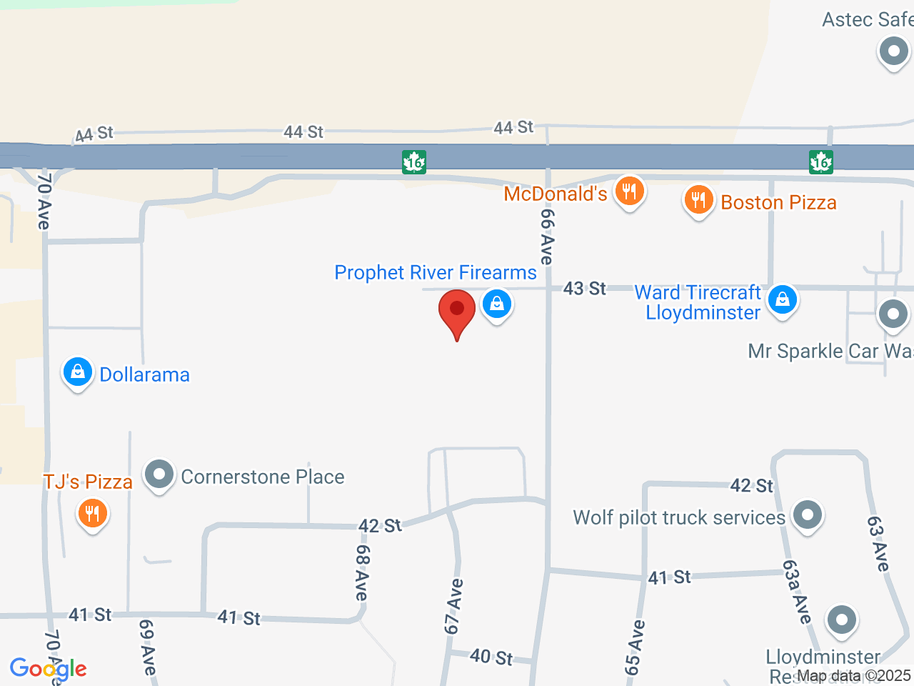 Street map for House of Hybrids, 6601 43 St., Lloydminster AB