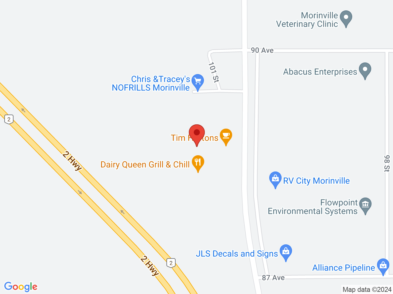 Street map for Canna Cabana Morinville, 7-8807 100 St., Morinville AB