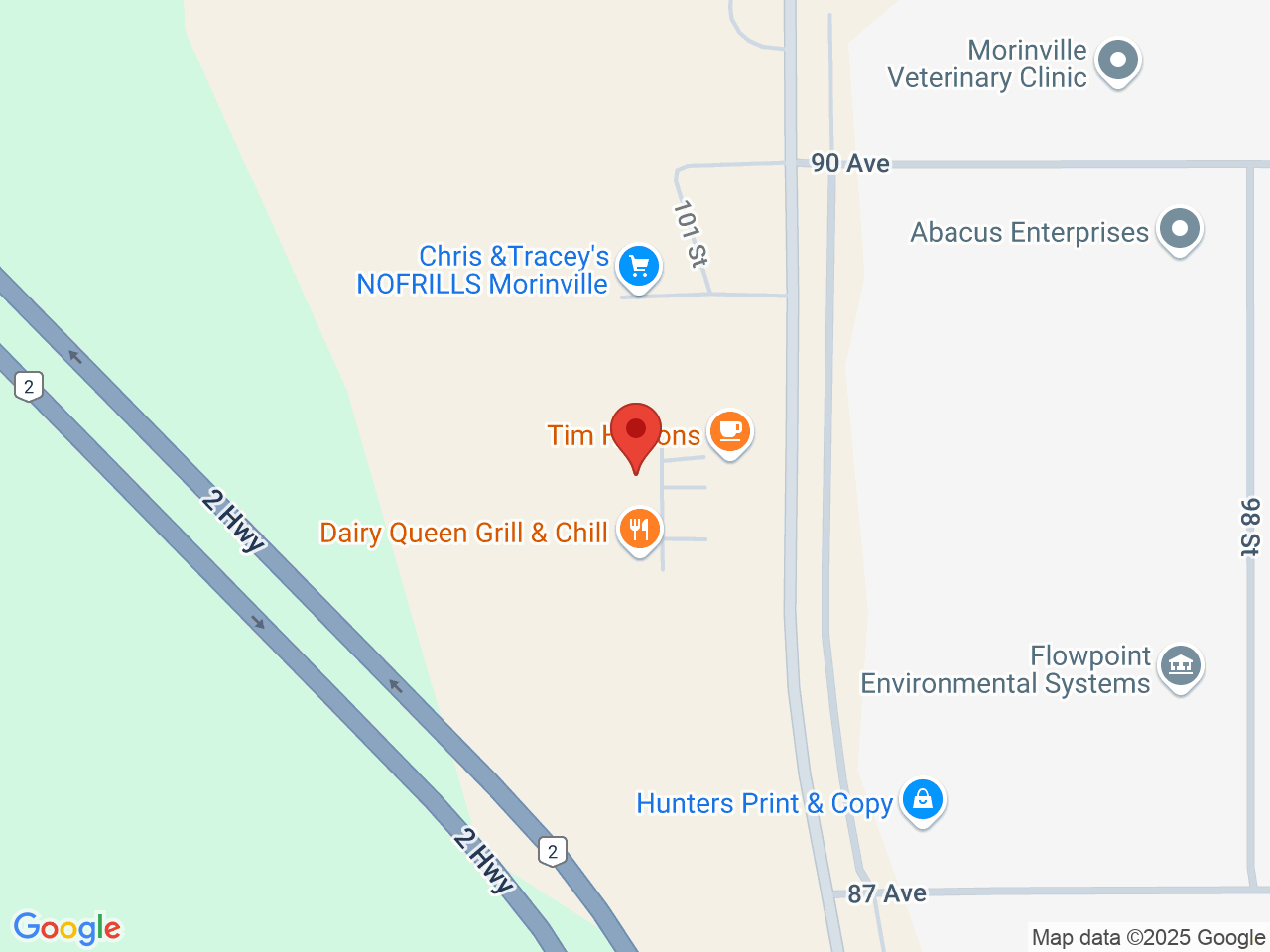 Street map for Canna Cabana Morinville, 7-8807 100 St., Morinville AB