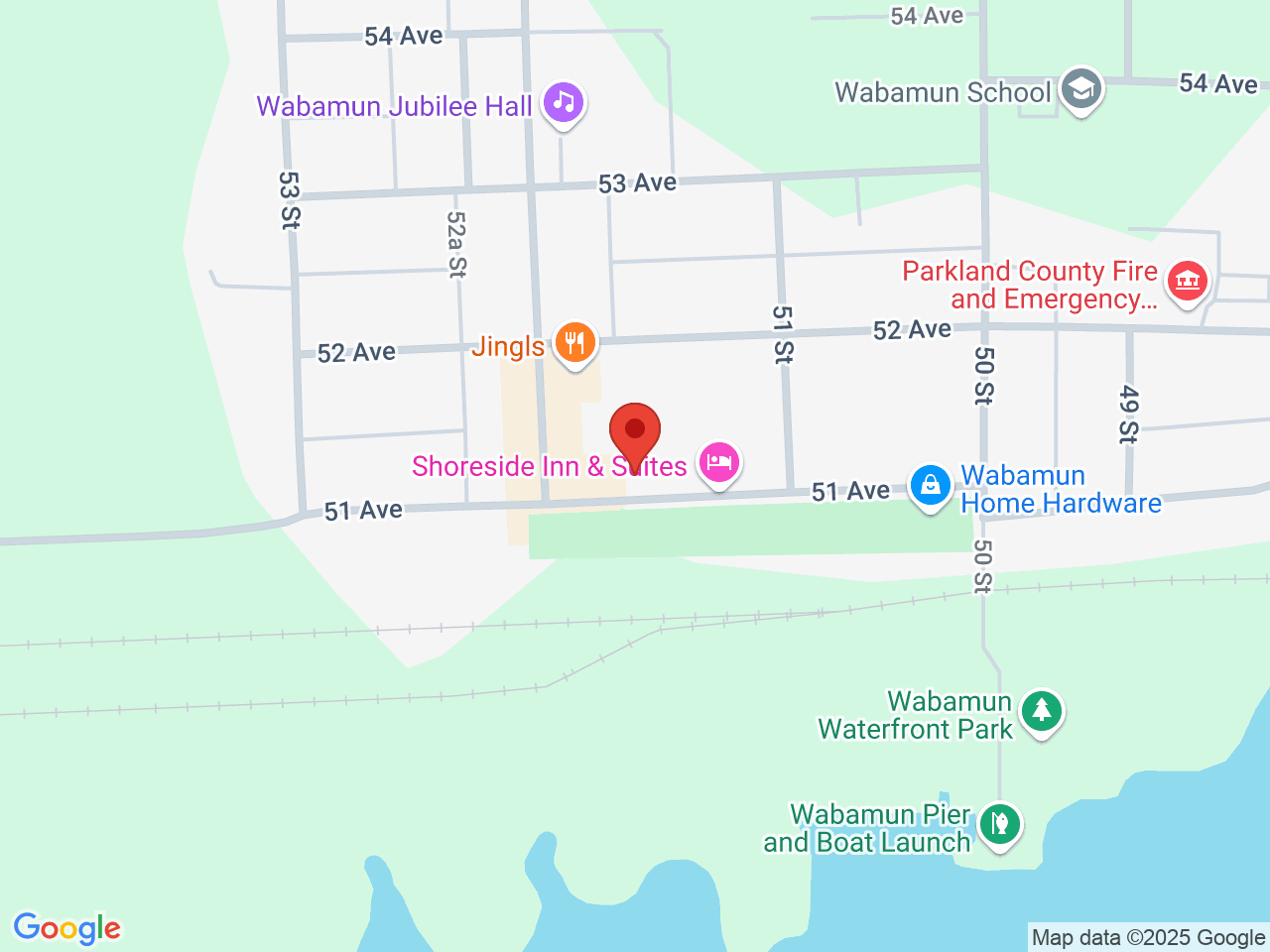 Street map for Mary Jane on Penny Lane, 5126 51 Ave., Wabamun AB