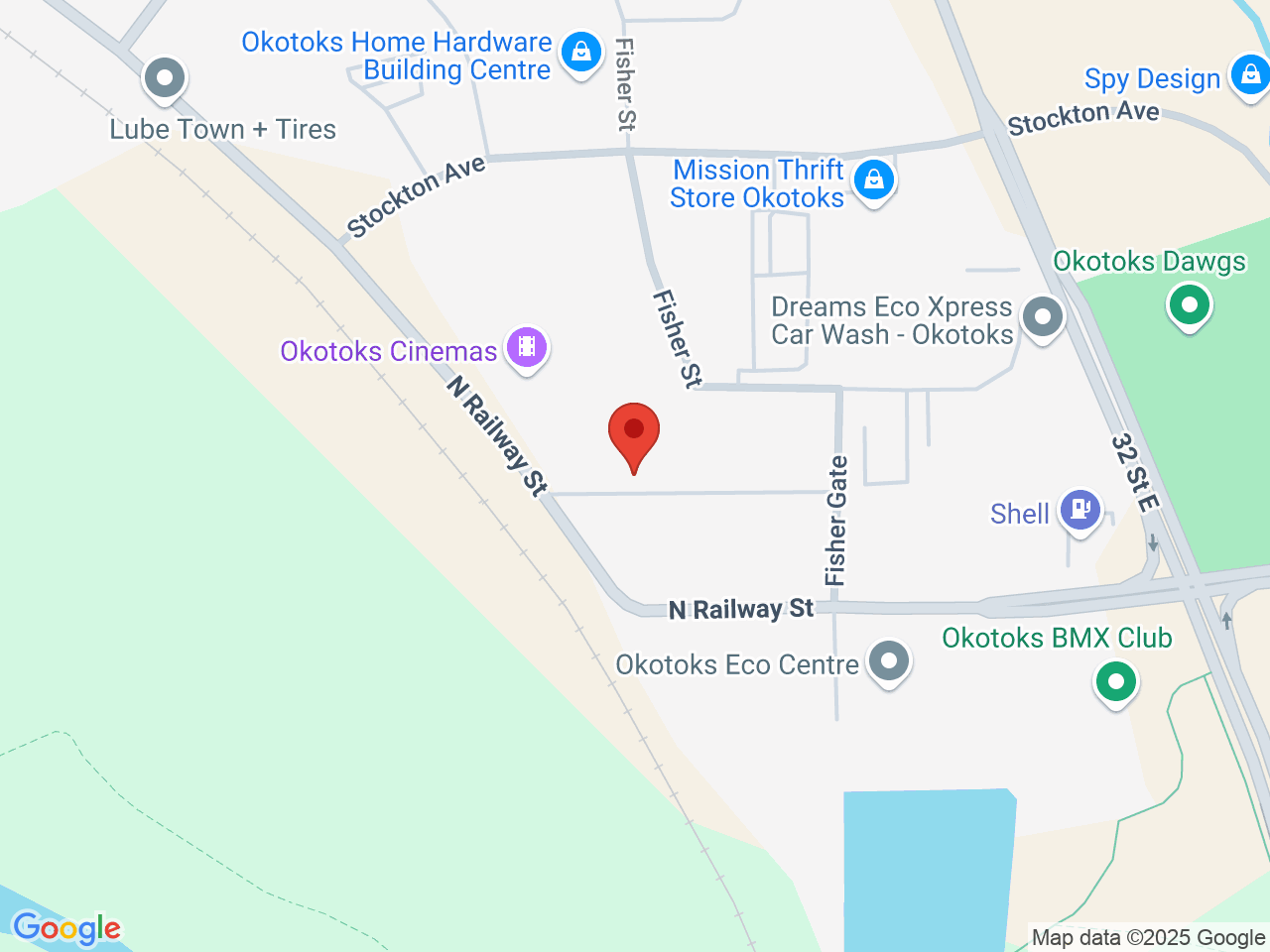 Street map for Micro Gold Cannabis, 2A-220 North Railway St., Okotoks AB