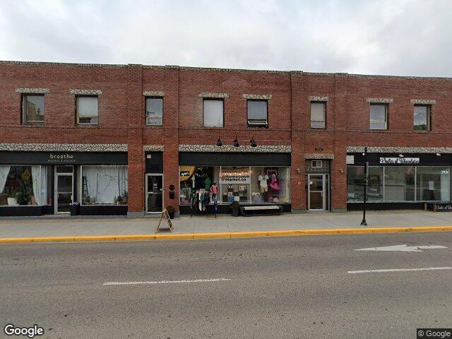 Street view for MJayz Cannabis Corp., 4915 50 Ave, Lacombe AB