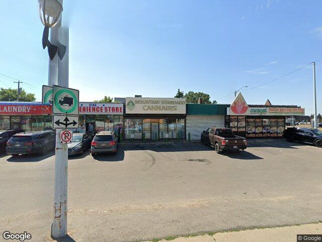 Street view for Mountain Standard Cannabis, 9729 118 Ave. NW, Edmonton AB