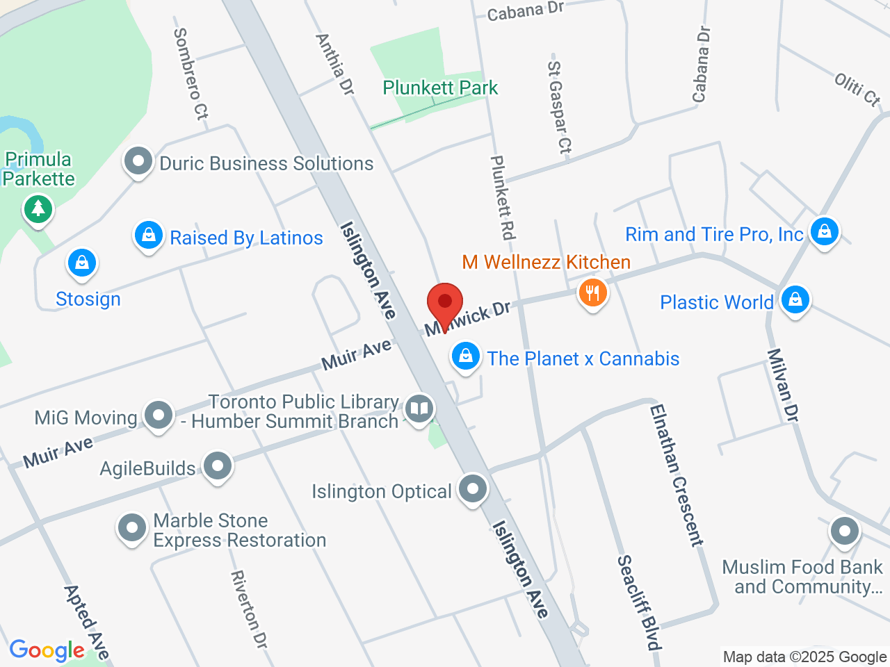 Street map for Cannabis Masters, 195 Millwick Dr, North York ON