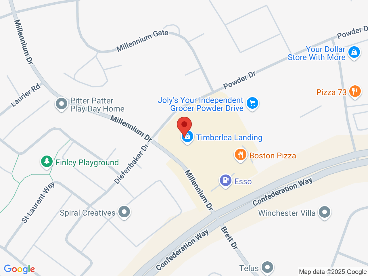 Street map for Canna Cabana, 118 Millennium Dr, Fort McMurray AB