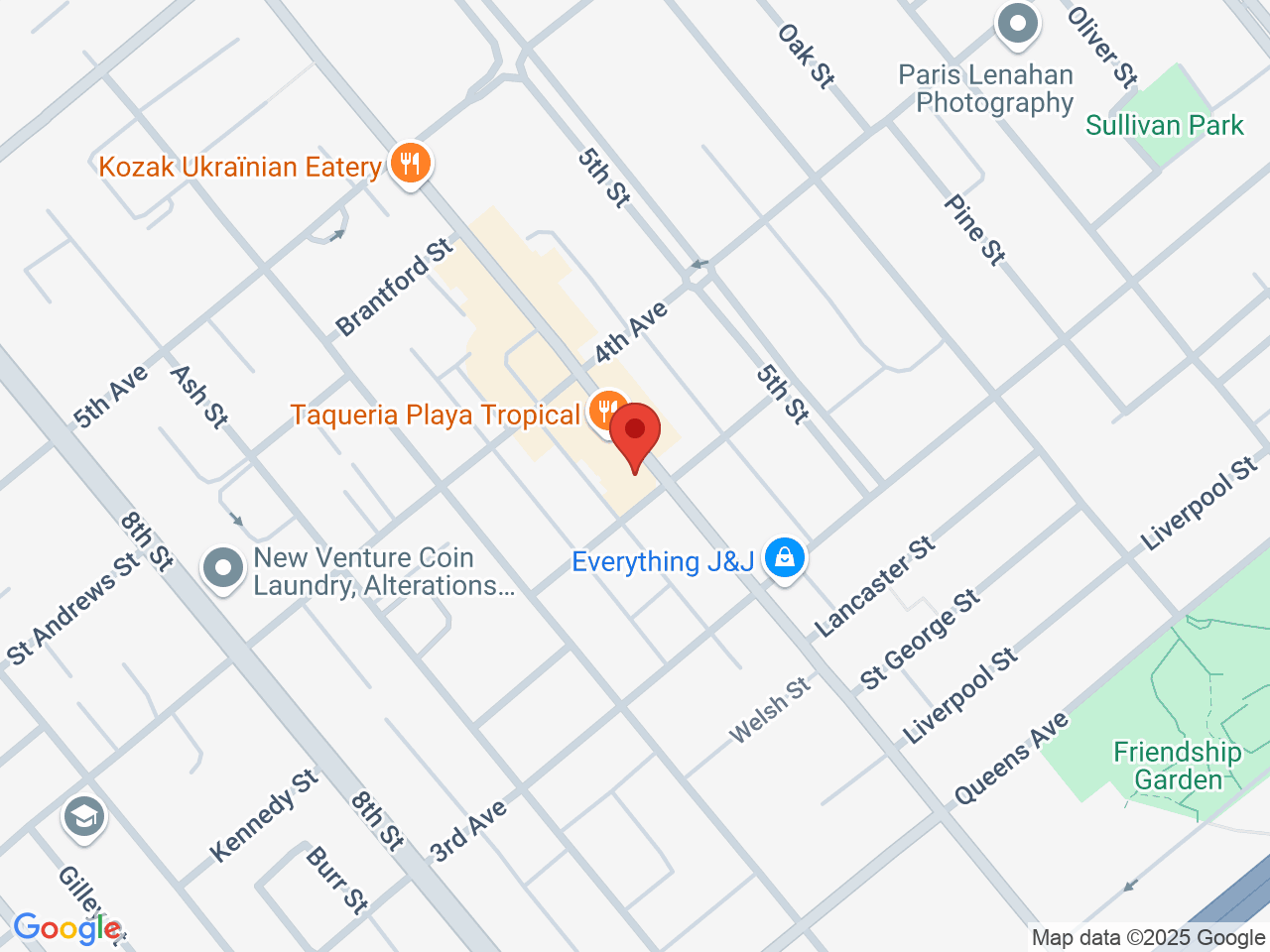 Street map for Botany Cannabis, 320 6th St, New Westminster BC