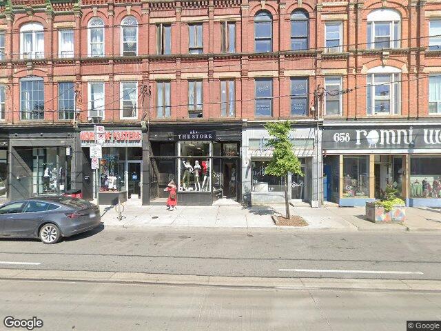 Street view for Bud Express Co., 662 Queen St W, Toronto ON