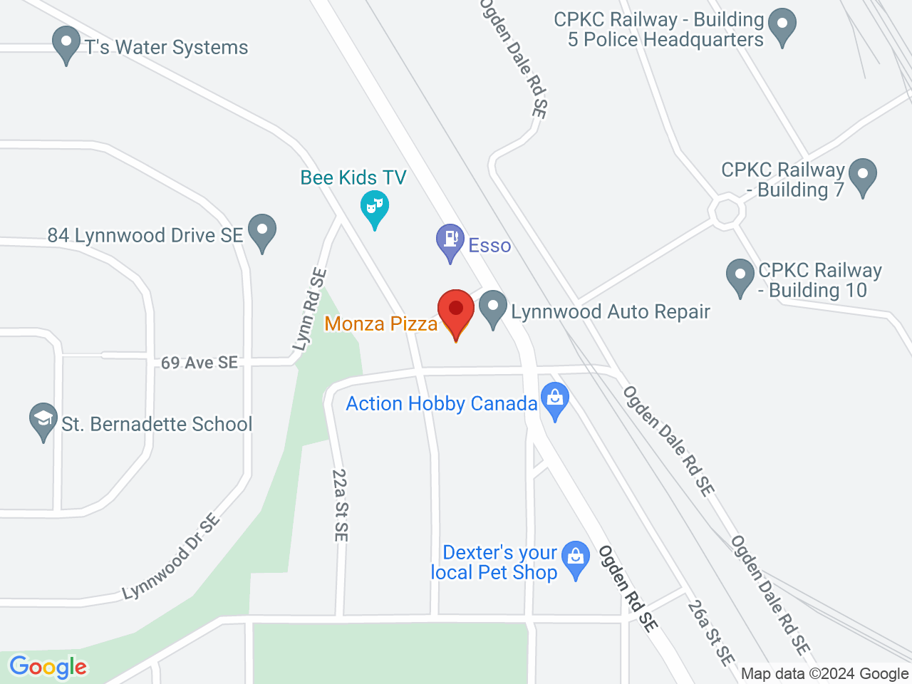 Street map for Nirvana Canna Ogden, 1-2388 Crestwood Rd. SE, Calgary AB