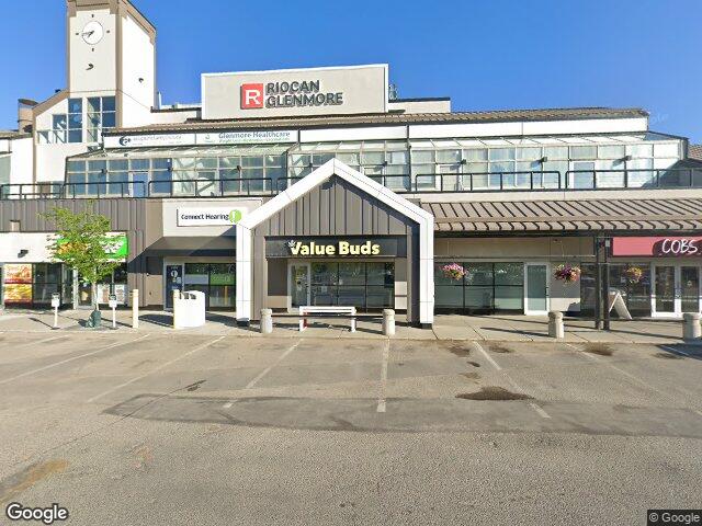 Street view for Value Buds Glenmore Landing, 106A-1600 90 Ave. SW, Calgary AB